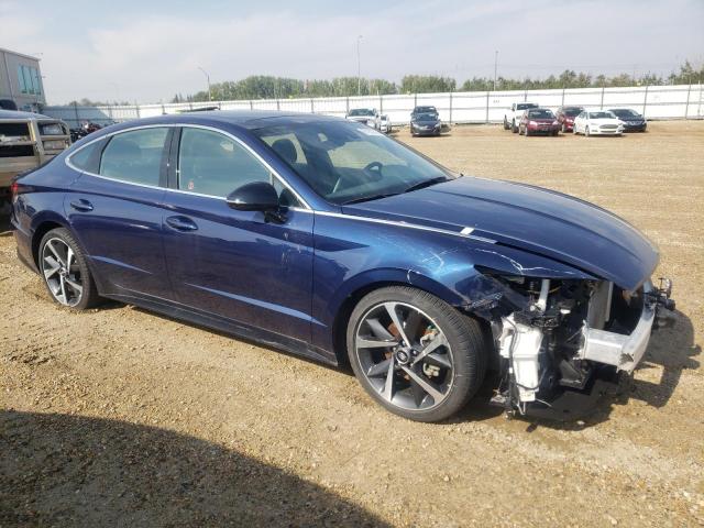 5NPEJ4J20MH126264 - 2021 HYUNDAI SONATA SEL PLUS BLUE photo 4