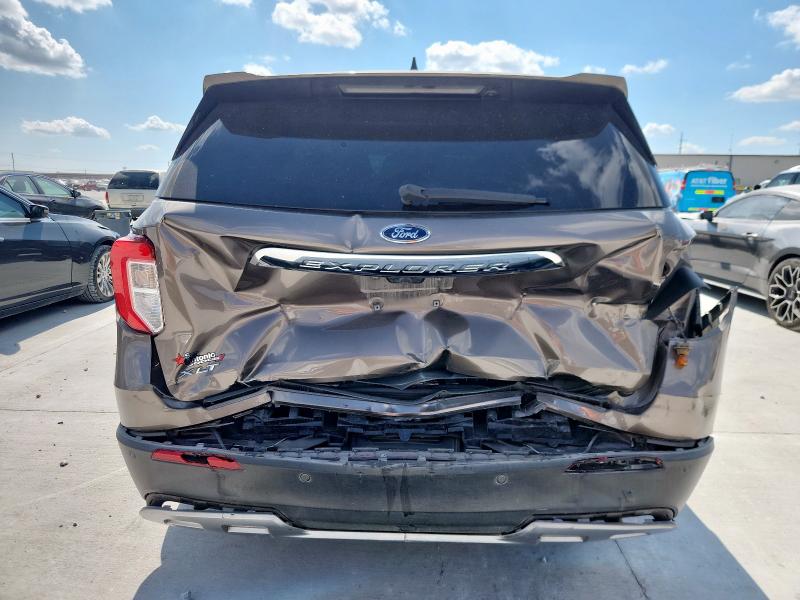1FMSK7DH5MGA81890 - 2021 FORD EXPLORER XLT BROWN photo 6