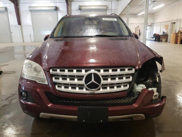 4JGBB8GB7AA558640 - 2010 MERCEDES-BENZ ML 350 4MATIC BURGUNDY photo 5