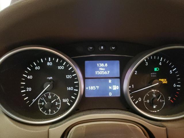 4JGBB8GB7AA558640 - 2010 MERCEDES-BENZ ML 350 4MATIC BURGUNDY photo 9