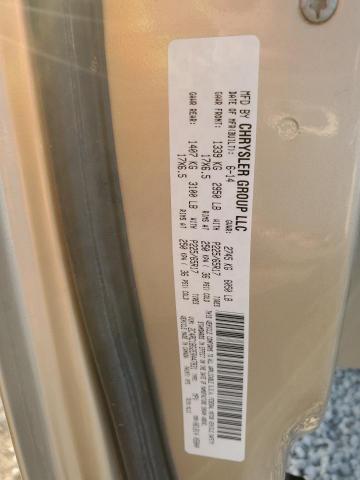 2C4RC1BG2ER447831 - 2014 CHRYSLER TOWN & COU TOURING GOLD photo 14