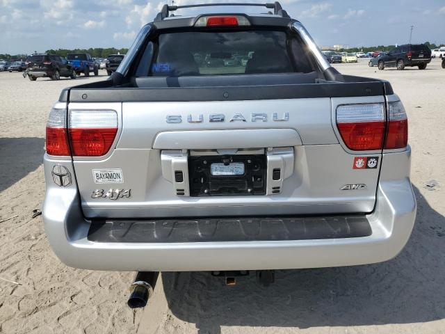 4S4BT62C466100727 - 2006 SUBARU BAJA SPORT SILVER photo 6