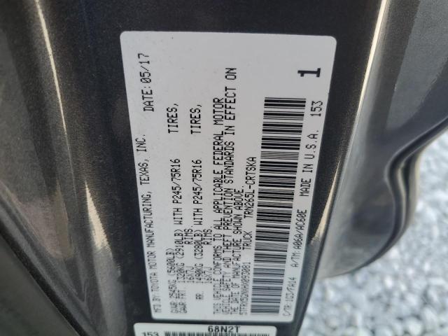 5TFRX5GNXHX093081 - 2017 TOYOTA TACOMA ACCESS CAB Сұр фото 12