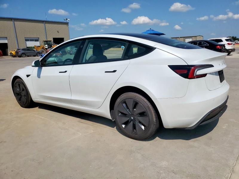 5YJ3E1EA2SF020521 - 2025 TESLA MODEL 3 WHITE photo 2