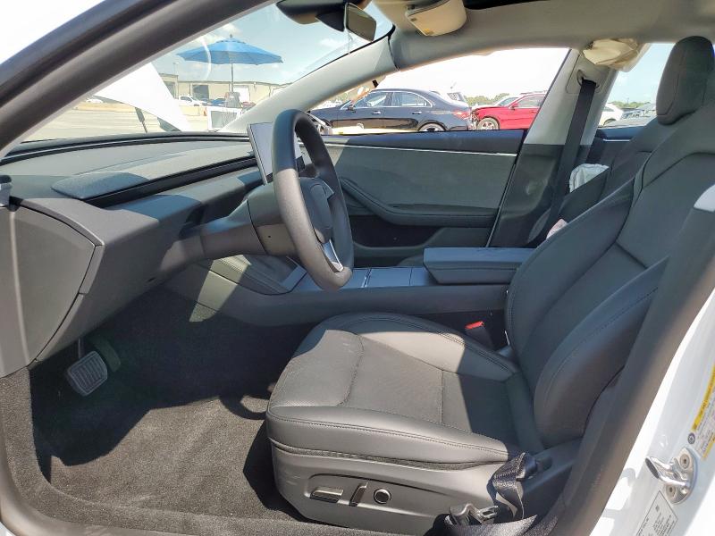 5YJ3E1EA2SF020521 - 2025 TESLA MODEL 3 WHITE photo 7