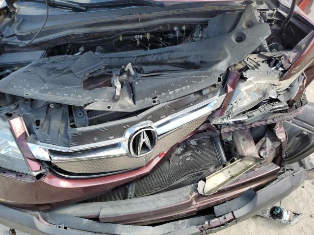 2HNYD28357H515092 - 2007 ACURA MDX TECHNOLOGY MAROON photo 12