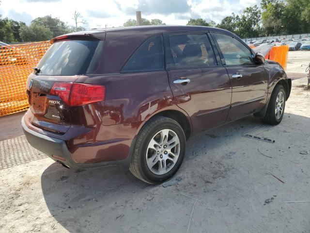 2HNYD28357H515092 - 2007 ACURA MDX TECHNOLOGY MAROON photo 3