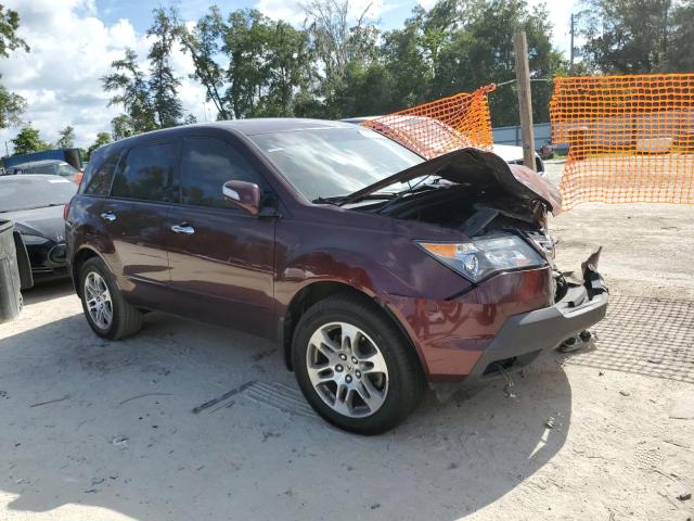 2HNYD28357H515092 - 2007 ACURA MDX TECHNOLOGY MAROON photo 4