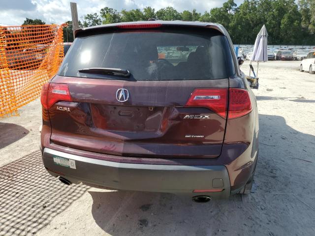 2HNYD28357H515092 - 2007 ACURA MDX TECHNOLOGY MAROON photo 6