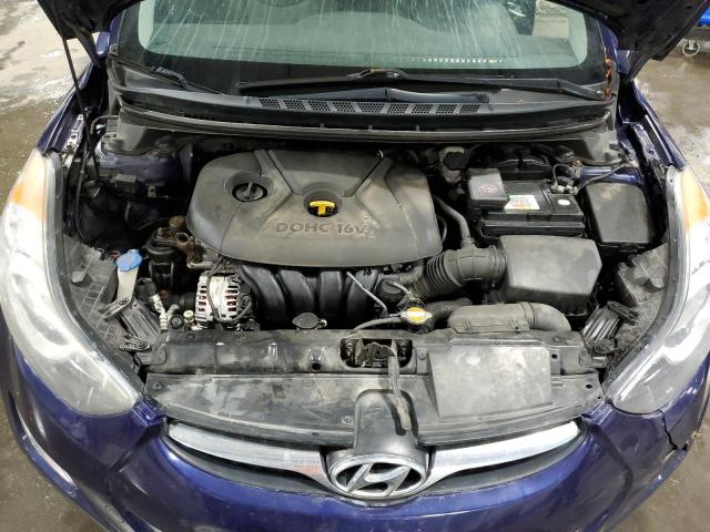 5NPDH4AE5CH122663 - 2012 HYUNDAI ELANTRA GLS BLUE photo 11