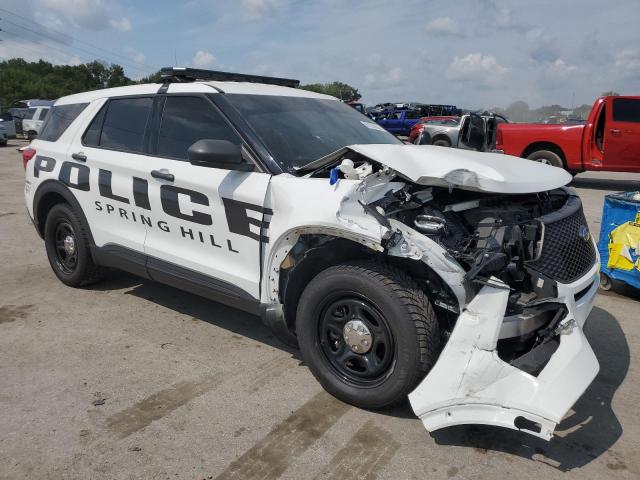 1FM5K8AB0LGD00207 - 2020 FORD EXPLORER POLICE INTERCEPTOR WHITE photo 4