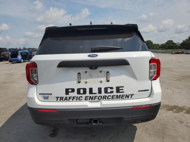 1FM5K8AB0LGD00207 - 2020 FORD EXPLORER POLICE INTERCEPTOR WHITE photo 6