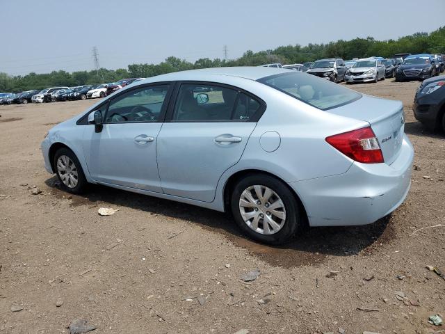 19XFB2F56CE069709 - 2012 HONDA CIVIC LX BLUE photo 2