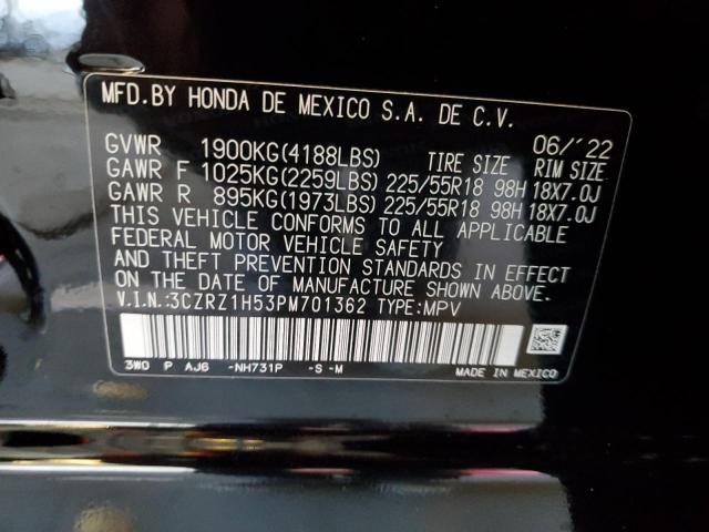 3CZRZ1H53PM701362 - 2023 HONDA HR-V SPORT 黑色 照片 13