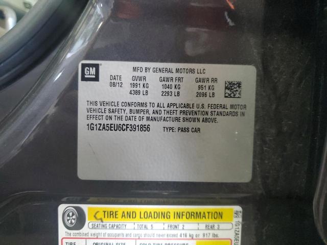 1G1ZA5EU6CF391856 - 2012 CHEVROLET MALIBU LS 石墨色 照片 12