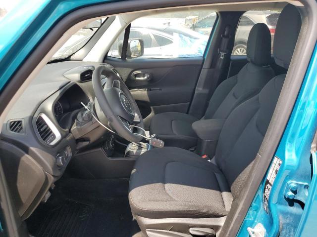 ZACNJDAB4MPN25876 - 2021 JEEP RENEGADE SPORT TURQUOISE photo 7