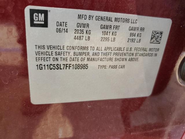 1G11C5SL7FF108985 - 2015 CHEVROLET MALIBU 1LT Kastanienbraun Foto 12