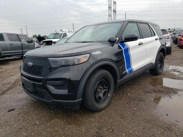 1FM5K8AB0MGA18974 - 2021 FORD EXPLORER POLICE INTERCEPTOR 双色 照片 1