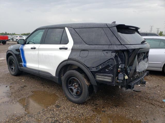 1FM5K8AB0MGA18974 - 2021 FORD EXPLORER POLICE INTERCEPTOR 双色 照片 2