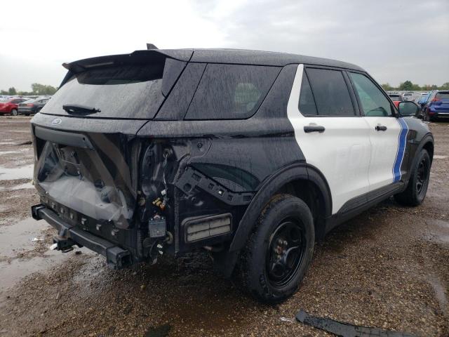 1FM5K8AB0MGA18974 - 2021 FORD EXPLORER POLICE INTERCEPTOR 双色 照片 3