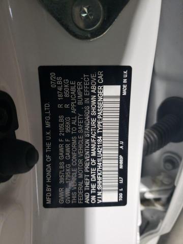 SHHFK7H41LU421184 - 2020 HONDA CIVIC SPORT WHITE photo 14