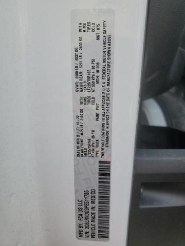 3C6LRVDG9PE511786 - 2023 RAM PROMASTER 2500 HIGH თეთრი ფოტო 13