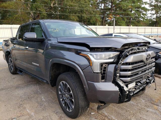 5TFJA5AB1NX005978 - 2022 TOYOTA TUNDRA CREWMAX LIMITED GRAY photo 1