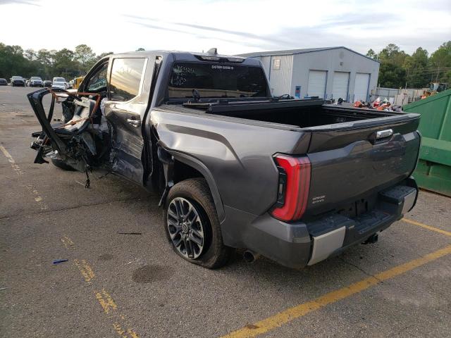 5TFJA5AB1NX005978 - 2022 TOYOTA TUNDRA CREWMAX LIMITED GRAY photo 3