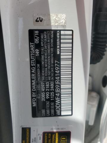 WDDWF4JB9JR414977 - 2018 MERCEDES-BENZ C 300 白色 照片 12