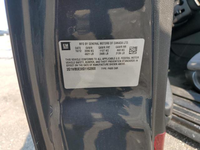 2G1WB5E38D1162868 - 2013 CHEVROLET IMPALA LT BLACK photo 13