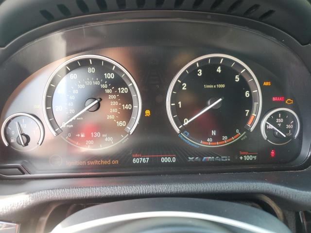 5UXXW7C55H0U25625 - 2017 BMW X4 XDRIVEM40I BLACK photo 9