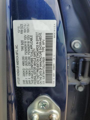 5J8TB4H73GL016929 - 2016 ACURA RDX ADVANCE Mavi foto 13