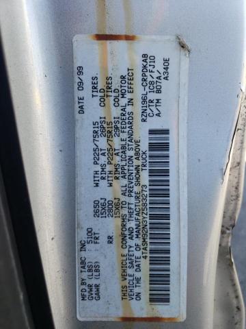 4TASM92N3YZ583273 - 2000 TOYOTA TACOMA XTRACAB PRERUNNER 银色 照片 12