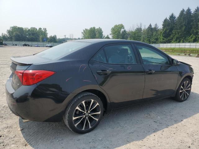 2T1BURHE7JC066165 - 2018 TOYOTA COROLLA L BLACK photo 3