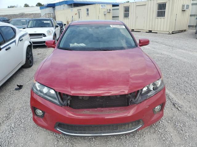 1HGCT1B83DA019656 - 2013 HONDA ACCORD EXL RED photo 5