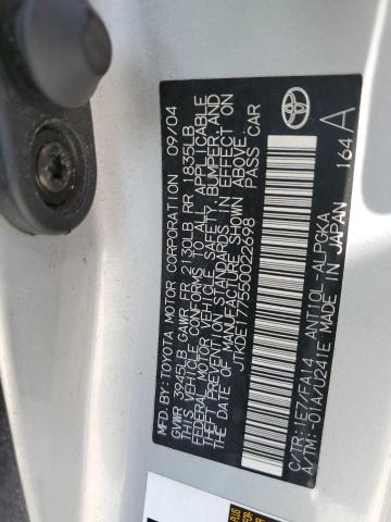 JTKDE177550022698 - 2005 TOYOTA SCION TC Gümüş foto 13