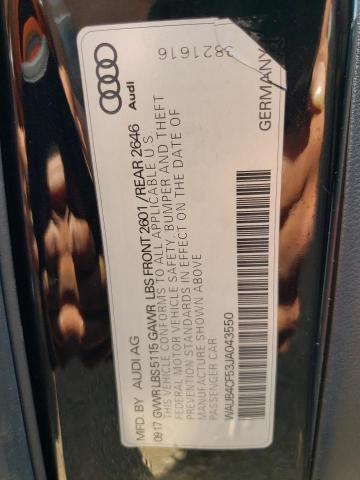 WAUB4CF53JA043550 - 2018 AUDI S5 PREMIUM PLUS შავი ფოტო 12