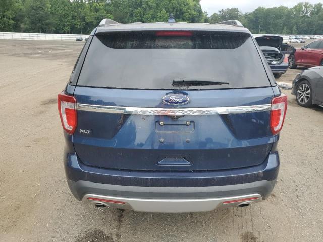 1FM5K7D89HGA55683 - 2017 FORD EXPLORER XLT BLUE photo 6