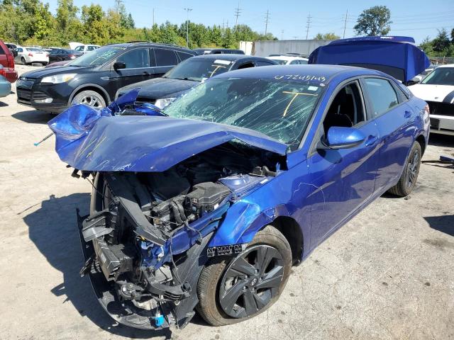 KMHLM4AG1NU335042 - 2022 HYUNDAI ELANTRA SEL BLUE photo 1