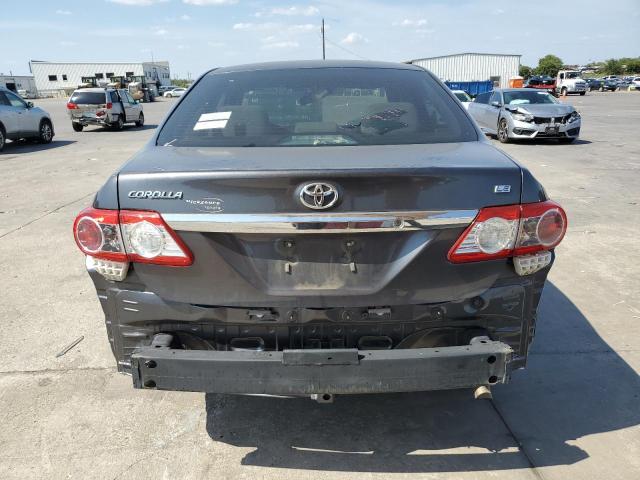 5YFBU4EE9DP220743 - 2013 TOYOTA COROLLA BASE GRAY photo 6