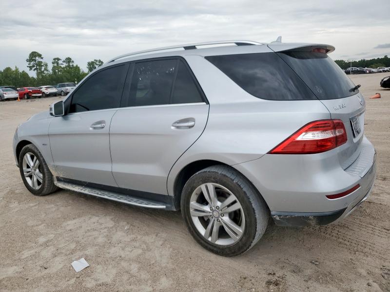 4JGDA5HB5CA027366 - 2012 MERCEDES-BENZ ML 350 4MATIC SILVER photo 2