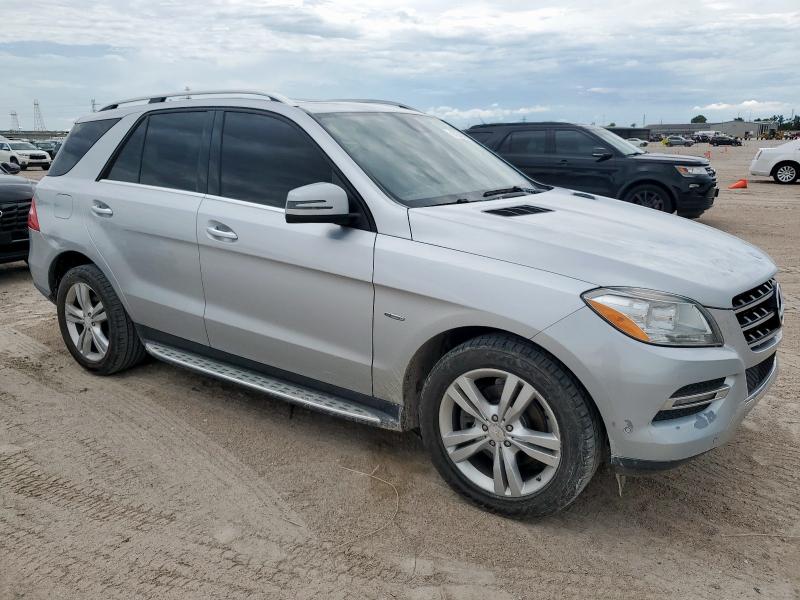 4JGDA5HB5CA027366 - 2012 MERCEDES-BENZ ML 350 4MATIC SILVER photo 4