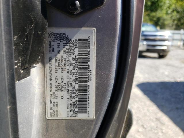 5TBBT441X1S148271 - 2001 TOYOTA TUNDRA ACCESS CAB ნაცრისფერი ფოტო 12