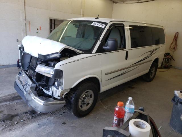 1GNWGRFF5F1196470 - 2015 CHEVROLET EXPRESS G2 LT WHITE photo 1