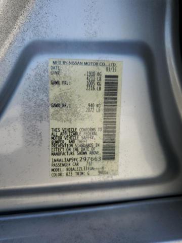 1N4AL3AP9FC297663 - 2015 NISSAN ALTIMA 2.5 SILVER photo 12