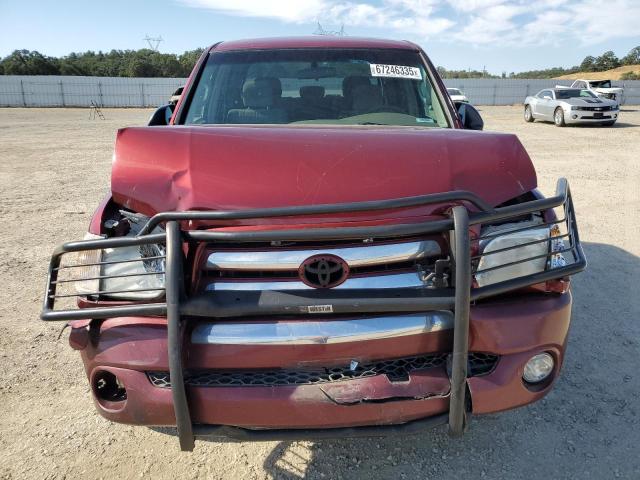 5TBDT441X6S550033 - 2006 TOYOTA TUNDRA DOUBLE CAB SR5 MAROON photo 5