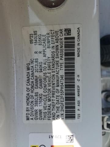 2HGFE2F55PH547346 - 2023 HONDA CIVIC SPORT Ağ foto 13