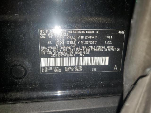 2T3H1RFV7RC298449 - 2024 TOYOTA RAV4 LE BLACK photo 13