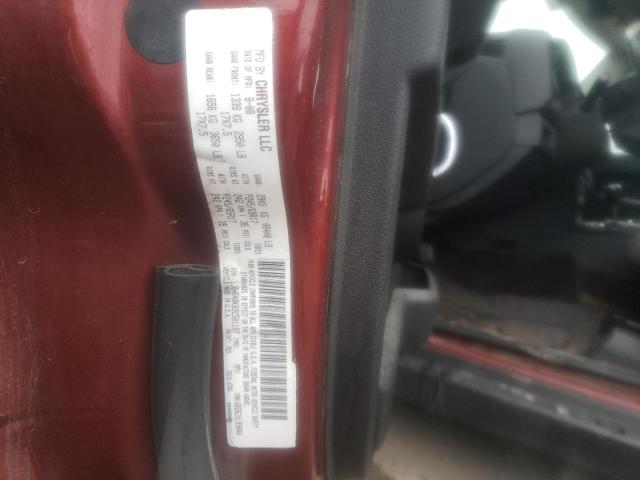 1J8HG48K69C501197 - 2009 JEEP COMMANDER SPORT ბურგუნდია ფოტო 10