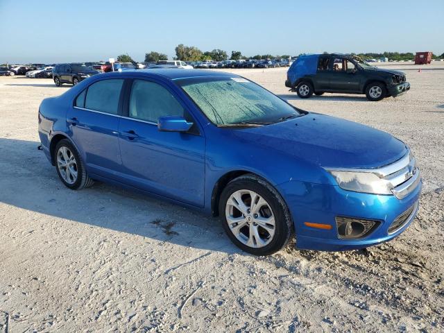 3FAHP0HAXCR309058 - 2012 FORD FUSION SE BLUE photo 4